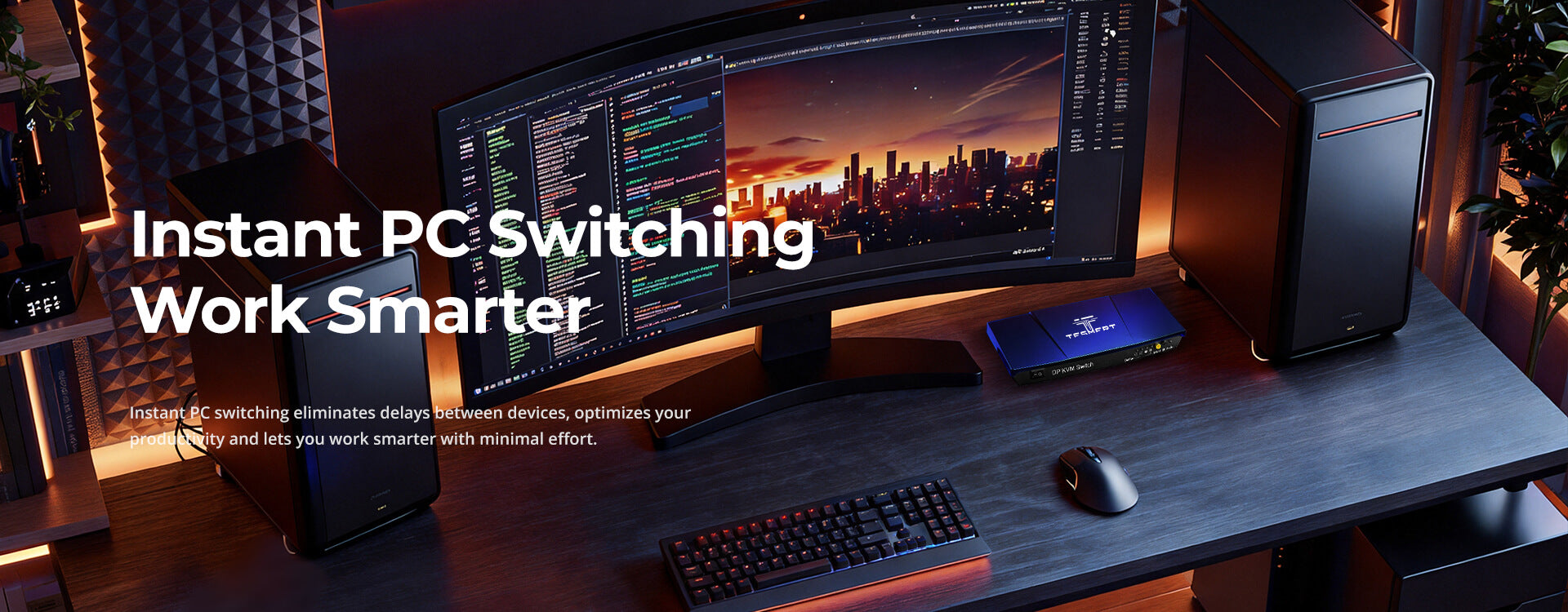 T2210-kvm-switch for two pc and 1 monitor