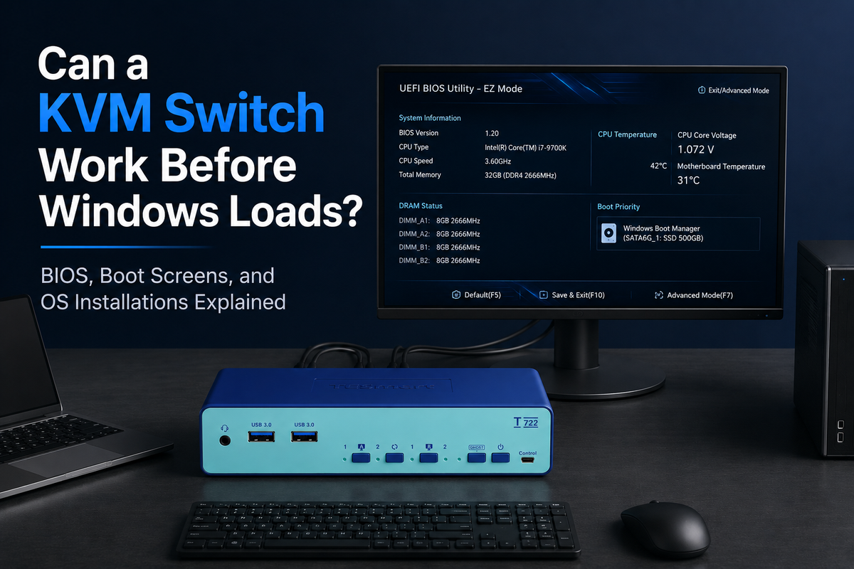Can a KVM Switch Work Before Windows Loads? BIOS, Boot Screens, and OS Installations Explained