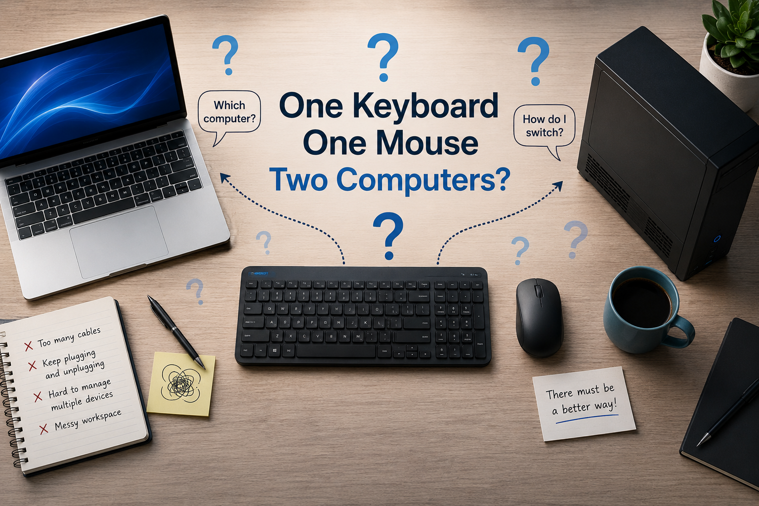 How to Share a Keyboard and Mouse Between Two Computers