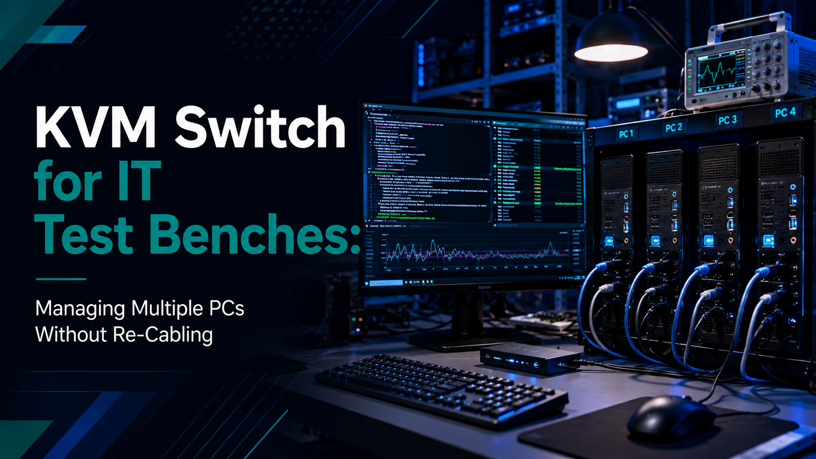 KVM Switch for IT Test Benches: Managing Multiple PCs Without Re-Cabling