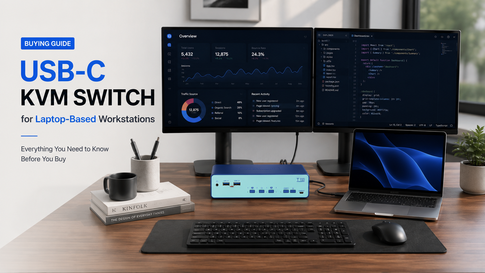 USB-C KVM Switch Buying Guide for Laptop-Based Workstations