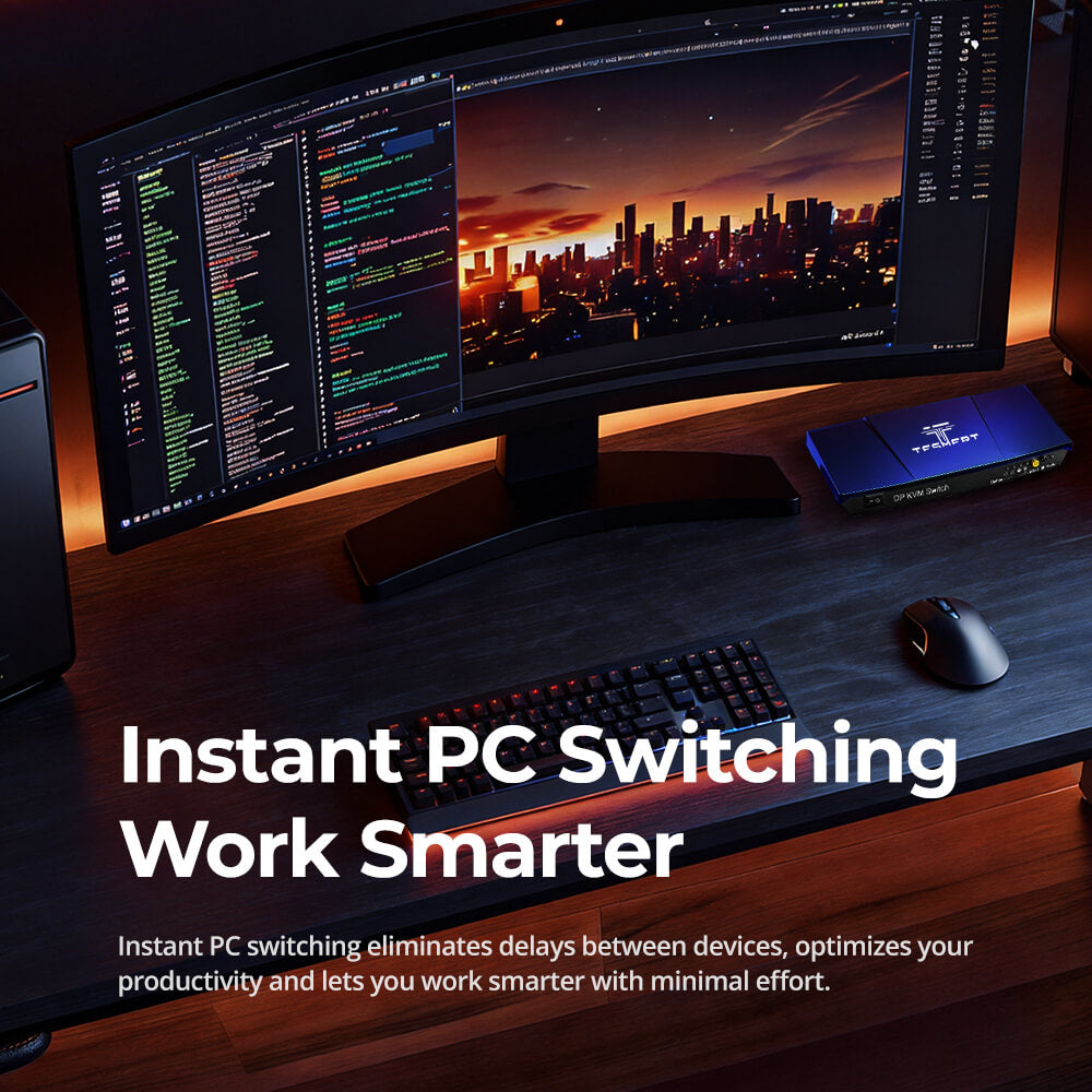 T2210-kvm-switch for two pc and 1 monitor