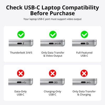 USB-C & HDMI Dual Monitor KVM Docking Station for Laptop and Desktop