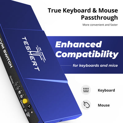2-Port HDMI KVM Switch for 2 PCs 1 Monitor