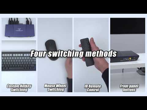 TESMERT T2210 2-Port DP KVM Switch
Unboxing & Review - Control 2 PCs with 1Monitor & Keyboard/Mouse
